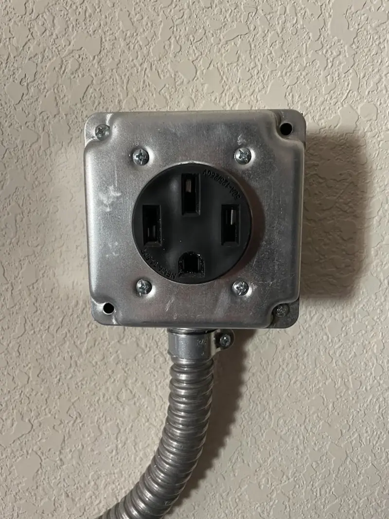 NEMA 14-50 outlet installed for Smart Home Electrical in Indian Head Park